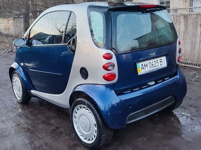 Синій Смарт Fortwo, об'ємом двигуна 0.6 л та пробігом 230 тис. км за 3500 $, фото 3 на Automoto.ua