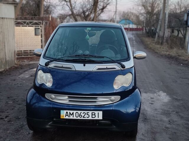 Синій Смарт Fortwo, об'ємом двигуна 0.6 л та пробігом 230 тис. км за 3500 $, фото 2 на Automoto.ua