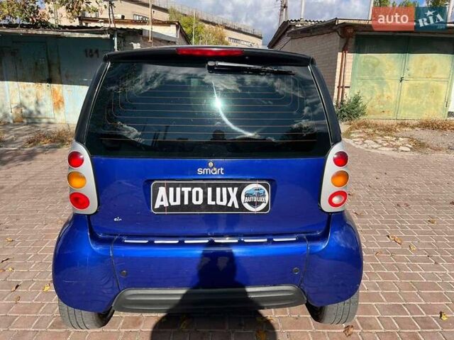 Синий Смарт Форту, объемом двигателя 0.6 л и пробегом 280 тыс. км за 2800 $, фото 5 на Automoto.ua