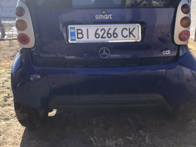 Синій Смарт Fortwo, об'ємом двигуна 0.8 л та пробігом 341 тис. км за 3200 $, фото 3 на Automoto.ua