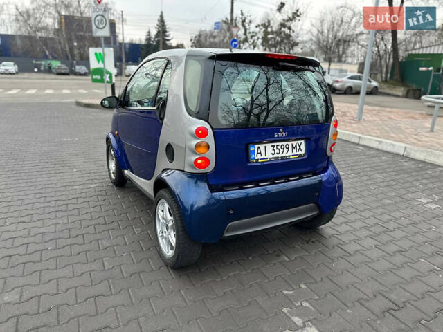 Синий Смарт Форту, объемом двигателя 0.6 л и пробегом 279 тыс. км за 2150 $, фото 3 на Automoto.ua