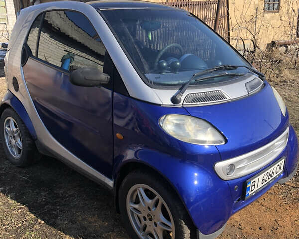 Синій Смарт Fortwo, об'ємом двигуна 0.8 л та пробігом 341 тис. км за 3500 $, фото 1 на Automoto.ua
