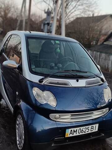 Синій Смарт Fortwo, об'ємом двигуна 0.6 л та пробігом 229 тис. км за 3200 $, фото 2 на Automoto.ua