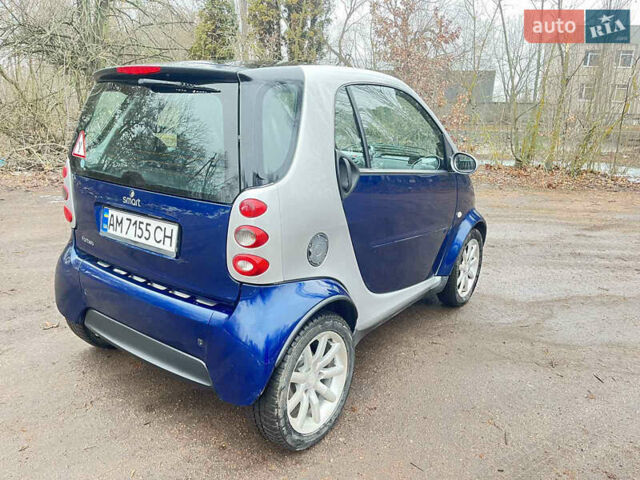 Синій Смарт Fortwo, об'ємом двигуна 0.7 л та пробігом 130 тис. км за 3599 $, фото 1 на Automoto.ua