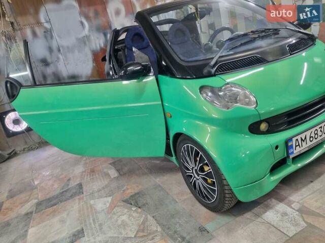Зелений Смарт Fortwo, об'ємом двигуна 0.6 л та пробігом 250 тис. км за 3800 $, фото 1 на Automoto.ua