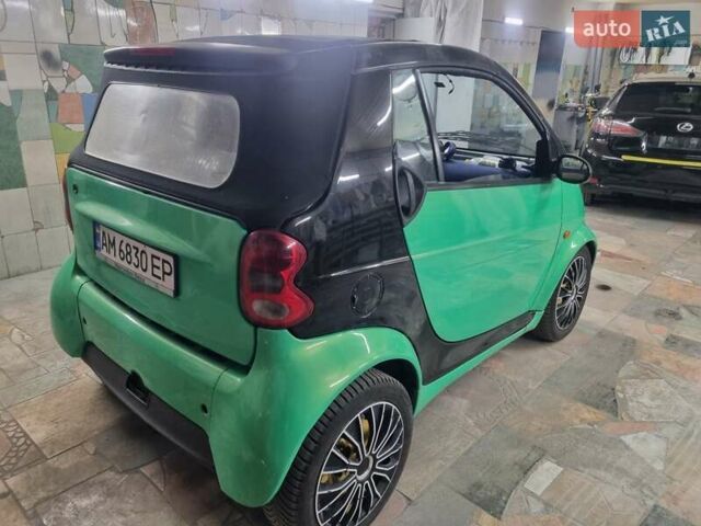Зелений Смарт Fortwo, об'ємом двигуна 0.6 л та пробігом 250 тис. км за 3800 $, фото 10 на Automoto.ua