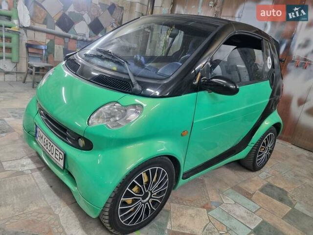Зелений Смарт Fortwo, об'ємом двигуна 0.6 л та пробігом 250 тис. км за 3800 $, фото 8 на Automoto.ua