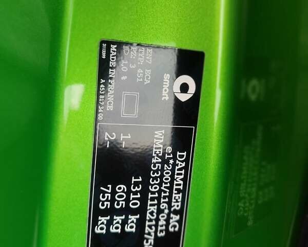 Зелений Смарт Fortwo, об'ємом двигуна 0 л та пробігом 71 тис. км за 8500 $, фото 15 на Automoto.ua