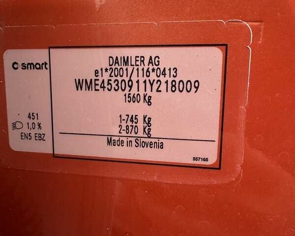 Білий Смарт EQ Forfour, об'ємом двигуна 0 л та пробігом 93 тис. км за 8500 $, фото 33 на Automoto.ua