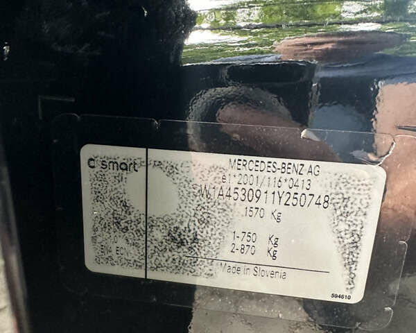 Черный Смарт EQ Forfour, объемом двигателя 0 л и пробегом 38 тыс. км за 9600 $, фото 36 на Automoto.ua