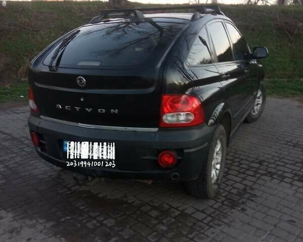 Чорний Cанг Йонг Actyon, об'ємом двигуна 2.3 л та пробігом 323 тис. км за 4900 $, фото 1 на Automoto.ua