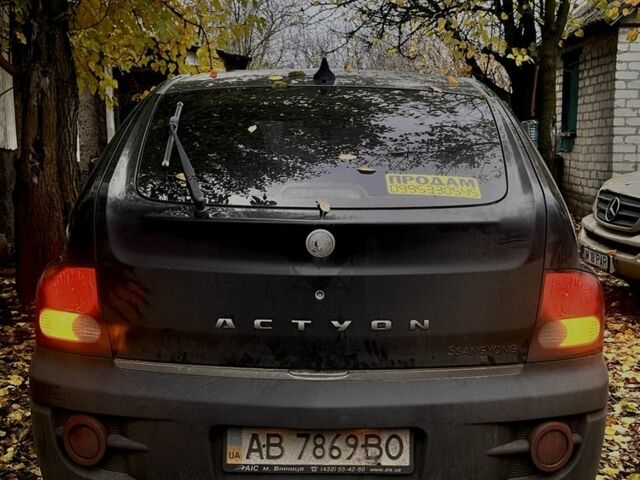 Cанг Йонг Actyon 2012 у Краматорске на Automoto.ua Чорний Cанг Йонг Actyon, об'ємом двигуна 2 л та пробігом 209 тис. км за 4519 $, фото 1 на Automoto.ua