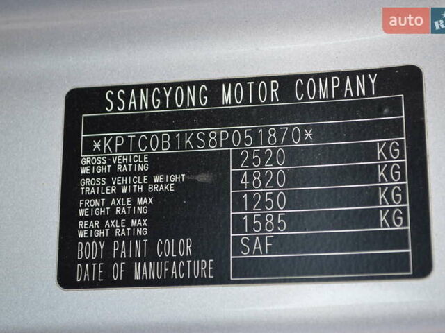 Серый Cанг Йонг Актион, объемом двигателя 2 л и пробегом 127 тыс. км за 5900 $, фото 24 на Automoto.ua