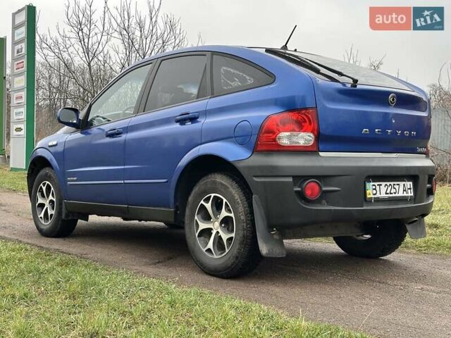 Синий Cанг Йонг Актион, объемом двигателя 2 л и пробегом 173 тыс. км за 5200 $, фото 3 на Automoto.ua