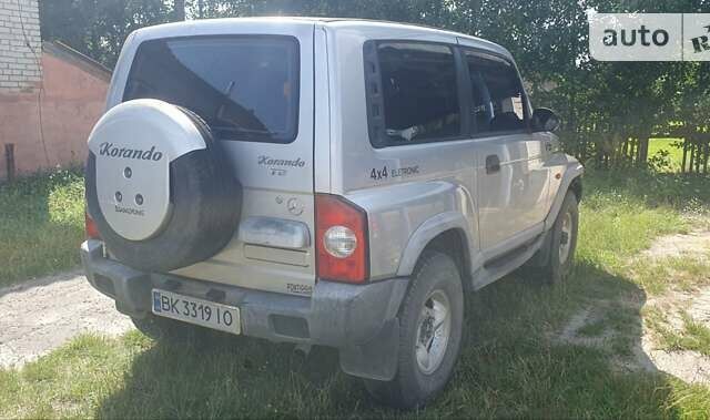 Сірий Cанг Йонг Korando, об'ємом двигуна 2.87 л та пробігом 158 тис. км за 9300 $, фото 1 на Automoto.ua