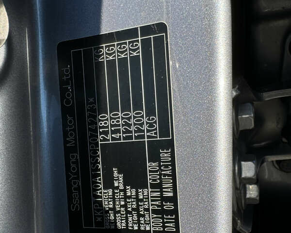 Серый Cанг Йонг Корандо, объемом двигателя 2 л и пробегом 163 тыс. км за 8000 $, фото 30 на Automoto.ua