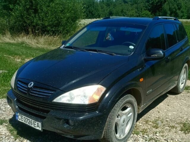 Чорний Cанг Йонг Kyron, об'ємом двигуна 2 л та пробігом 200 тис. км за 5500 $, фото 2 на Automoto.ua