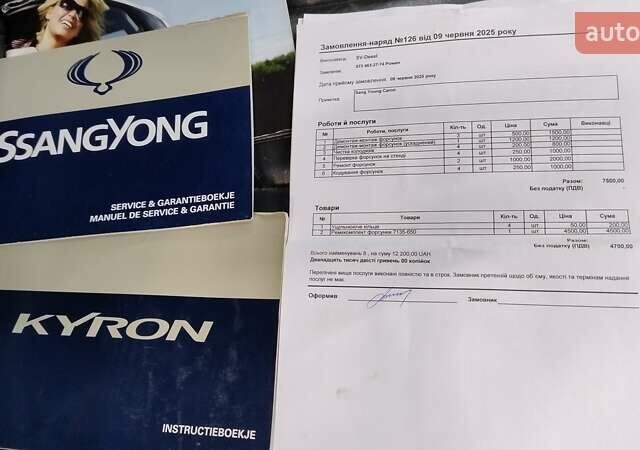 Сірий Cанг Йонг Kyron, об'ємом двигуна 2 л та пробігом 289 тис. км за 4999 $, фото 27 на Automoto.ua