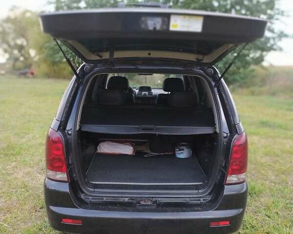 Черный Cанг Йонг Рекстон, объемом двигателя 2.7 л и пробегом 380 тыс. км за 7500 $, фото 1 на Automoto.ua