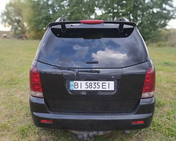 Черный Cанг Йонг Рекстон, объемом двигателя 2.7 л и пробегом 380 тыс. км за 7500 $, фото 4 на Automoto.ua