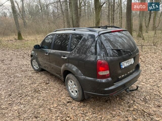 Черный Cанг Йонг Рекстон, объемом двигателя 2.7 л и пробегом 230 тыс. км за 5500 $, фото 6 на Automoto.ua