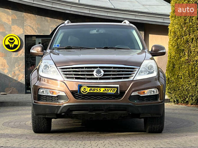 Коричневый Cанг Йонг Рекстон, объемом двигателя 2 л и пробегом 87 тыс. км за 14650 $, фото 1 на Automoto.ua