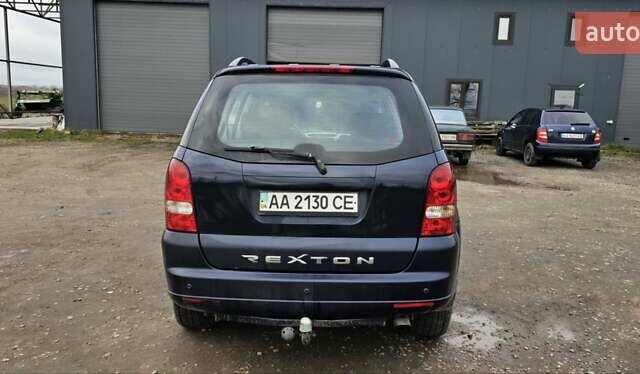 Синий Cанг Йонг Рекстон, объемом двигателя 2.7 л и пробегом 186 тыс. км за 7300 $, фото 3 на Automoto.ua