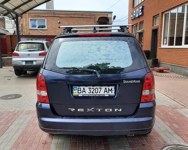 Синий Cанг Йонг Рекстон, объемом двигателя 2.7 л и пробегом 260 тыс. км за 7800 $, фото 2 на Automoto.ua