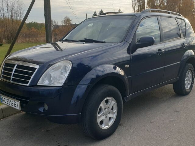 Синий Cанг Йонг Рекстон, объемом двигателя 2.7 л и пробегом 320 тыс. км за 7600 $, фото 1 на Automoto.ua