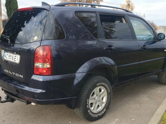 Синий Cанг Йонг Рекстон, объемом двигателя 2.7 л и пробегом 320 тыс. км за 7600 $, фото 3 на Automoto.ua