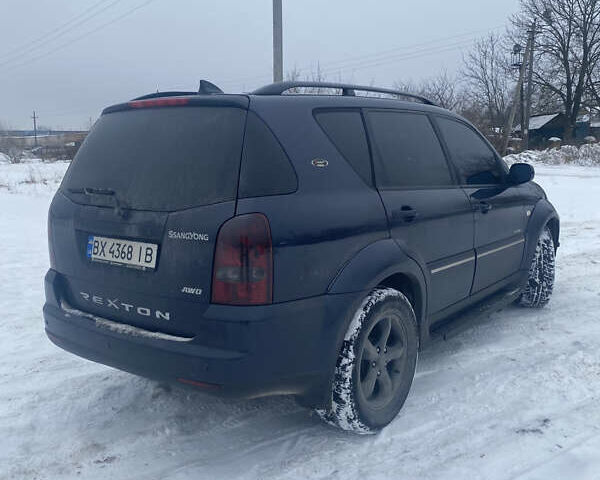 Синий Cанг Йонг Рекстон, объемом двигателя 2.7 л и пробегом 231 тыс. км за 7800 $, фото 6 на Automoto.ua