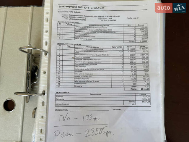 Серый Субару Форестер, объемом двигателя 2.46 л и пробегом 267 тыс. км за 7500 $, фото 21 на Automoto.ua