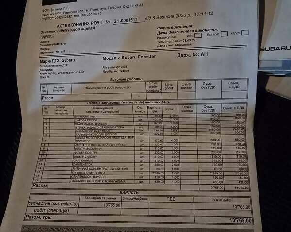 Сірий Субару Forester, об'ємом двигуна 2 л та пробігом 159 тис. км за 7700 $, фото 30 на Automoto.ua