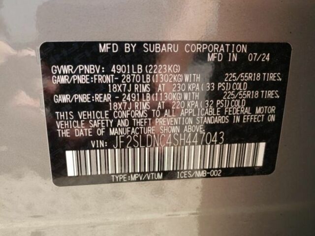 Серый Субару Форестер, объемом двигателя 2.5 л и пробегом 30 тыс. км за 21650 $, фото 7 на Automoto.ua