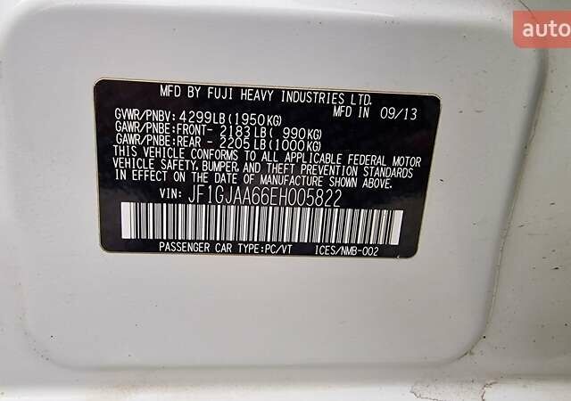 Білий Субару Імпреза, об'ємом двигуна 2 л та пробігом 137 тис. км за 9000 $, фото 12 на Automoto.ua