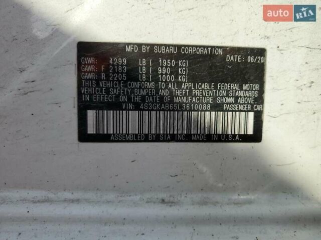 Белый Субару Импреза, объемом двигателя 2 л и пробегом 74 тыс. км за 2400 $, фото 11 на Automoto.ua