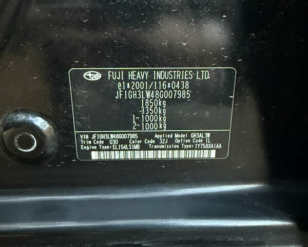 Чорний Субару Імпреза, об'ємом двигуна 1.5 л та пробігом 261 тис. км за 5500 $, фото 20 на Automoto.ua