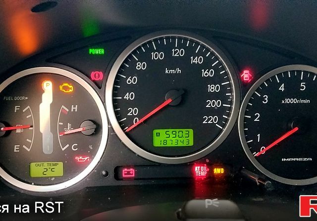 Серый Субару Импреза, объемом двигателя 2 л и пробегом 183 тыс. км за 8000 $, фото 7 на Automoto.ua