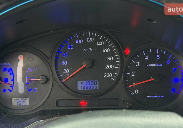 Синий Субару Импреза, объемом двигателя 2 л и пробегом 193 тыс. км за 6200 $, фото 16 на Automoto.ua