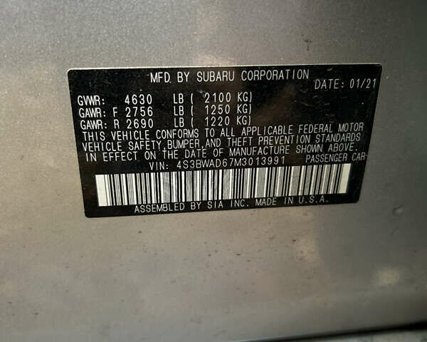 Субару Легаси, объемом двигателя 2.5 л и пробегом 68 тыс. км за 15500 $, фото 3 на Automoto.ua