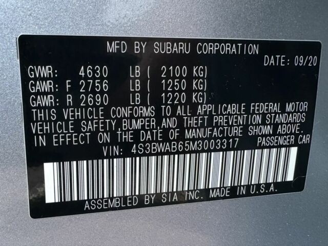 Серый Субару Легаси, объемом двигателя 2.5 л и пробегом 90 тыс. км за 14999 $, фото 20 на Automoto.ua