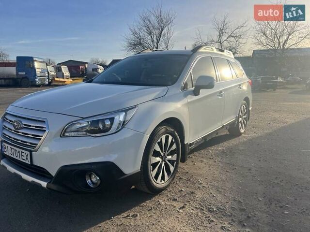 Белый Субару Аутбек, объемом двигателя 2.5 л и пробегом 250 тыс. км за 13500 $, фото 1 на Automoto.ua