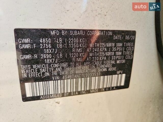 Белый Субару Аутбек, объемом двигателя 2.5 л и пробегом 76 тыс. км за 6500 $, фото 12 на Automoto.ua