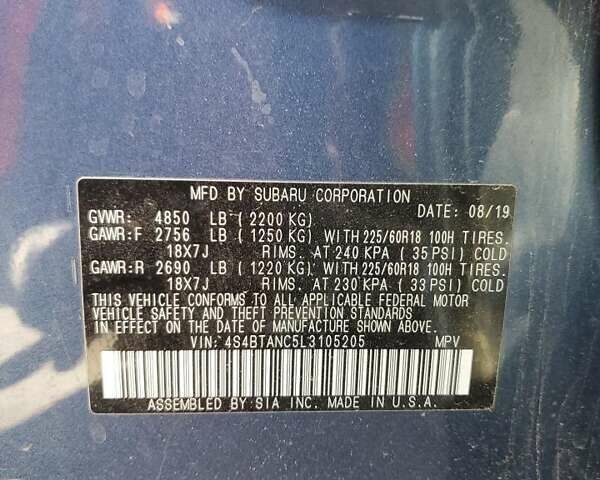 Черный Субару Аутбек, объемом двигателя 2.5 л и пробегом 113 тыс. км за 5700 $, фото 11 на Automoto.ua