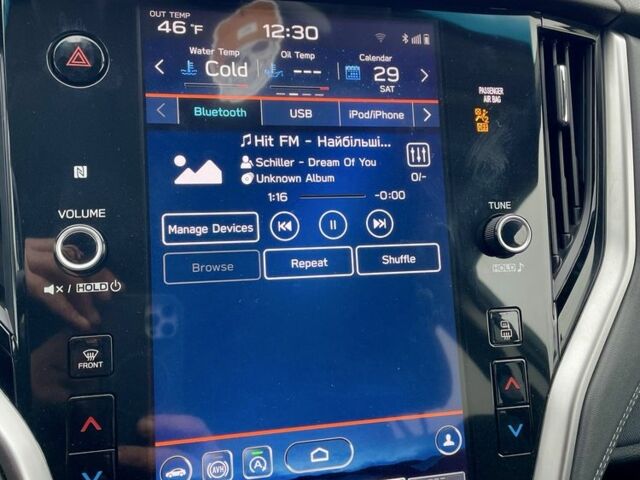 Черный Субару Аутбек, объемом двигателя 2.5 л и пробегом 75 тыс. км за 23500 $, фото 6 на Automoto.ua