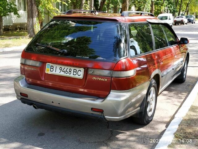 Червоний Субару Аутбек, об'ємом двигуна 2.5 л та пробігом 366 тис. км за 2000 $, фото 1 на Automoto.ua