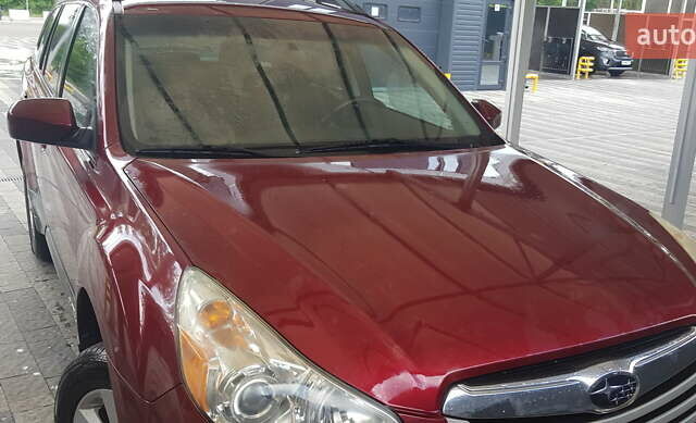 Красный Субару Аутбек, объемом двигателя 2.5 л и пробегом 192 тыс. км за 8500 $, фото 15 на Automoto.ua