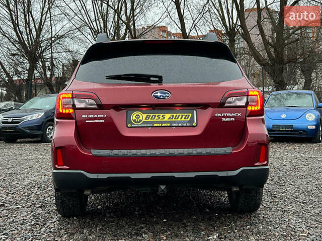 Червоний Субару Аутбек, об'ємом двигуна 3.63 л та пробігом 185 тис. км за 16999 $, фото 4 на Automoto.ua