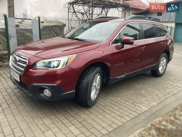 Красный Субару Аутбек, объемом двигателя 2.5 л и пробегом 155 тыс. км за 14100 $, фото 5 на Automoto.ua