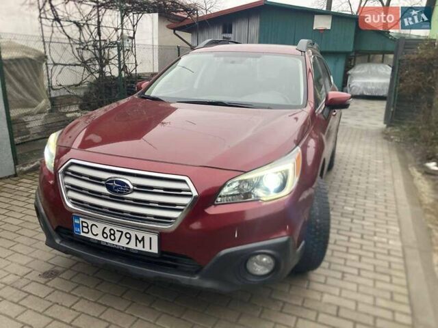 Красный Субару Аутбек, объемом двигателя 2.5 л и пробегом 155 тыс. км за 14100 $, фото 6 на Automoto.ua